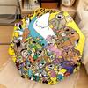 1PC  Hanna-barbera Characters Automatic Umbrella - Suitable Travel Outdoor Portable Umbrella Birthday Gift Daily Essentials