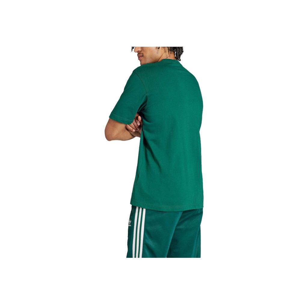 Adidas Футболка Adicolor Trefoil студенческого зеленого цвета унисекс уличная одежда IR7976