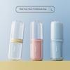 Etravel Travel Toiletry Cup, Detachable 2 Cups, Portable Mouthwash Cup for Business Trips And Storage, Toothbrush Cup, Transparent Color
