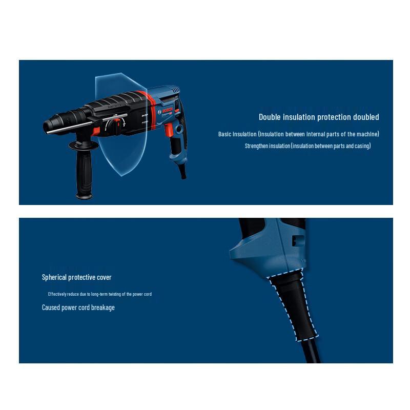 Bosch GBH2-26 SDS-Plus Rotary Hammer Drill CN plug (adapter included)