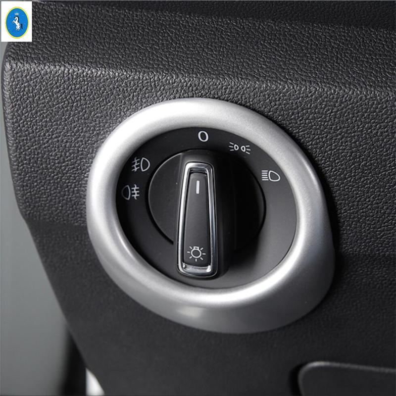 Matte Car Window Glass Lift / Water Cup Holder / AC Air Outlet Cover Trim ABS Accessories For Volkswagen T-Roc T Roc 2018 -