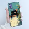 Cute Case For TCL 20B (6159K) Fundas Capa Printing Shell Protective Cover Soft Silicone Coque Cartoon Black Casing