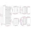 14 Piece Kitchen Cabinet Set Lucca Concrete Grey Wood Based Material