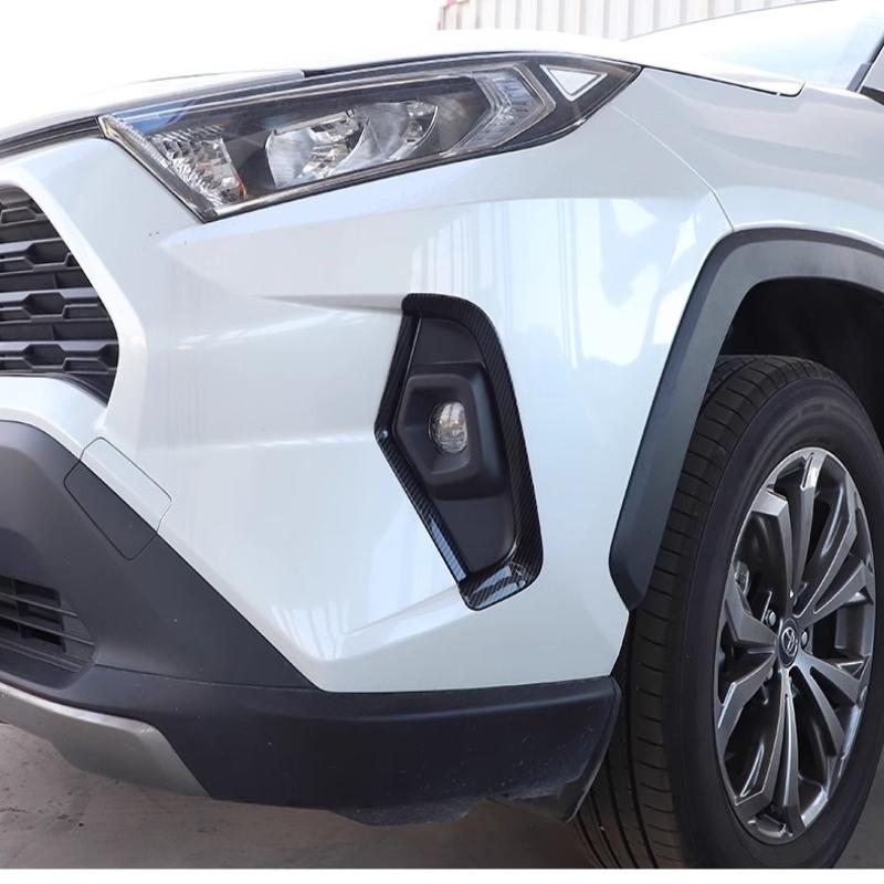 Для Toyota RAV4 RAV 4 XA50 2024 ABS черный Передний бампер Рамка передних противотуманных фар Декоративная накладка на противотуманную фару наклейка аксессуары