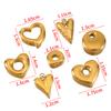 5pcs Stainless Steel Geometric Heart Bowknot Charms Pendants DIY Jewelry Making Findings Necklace Bracelets Earrings Supplies