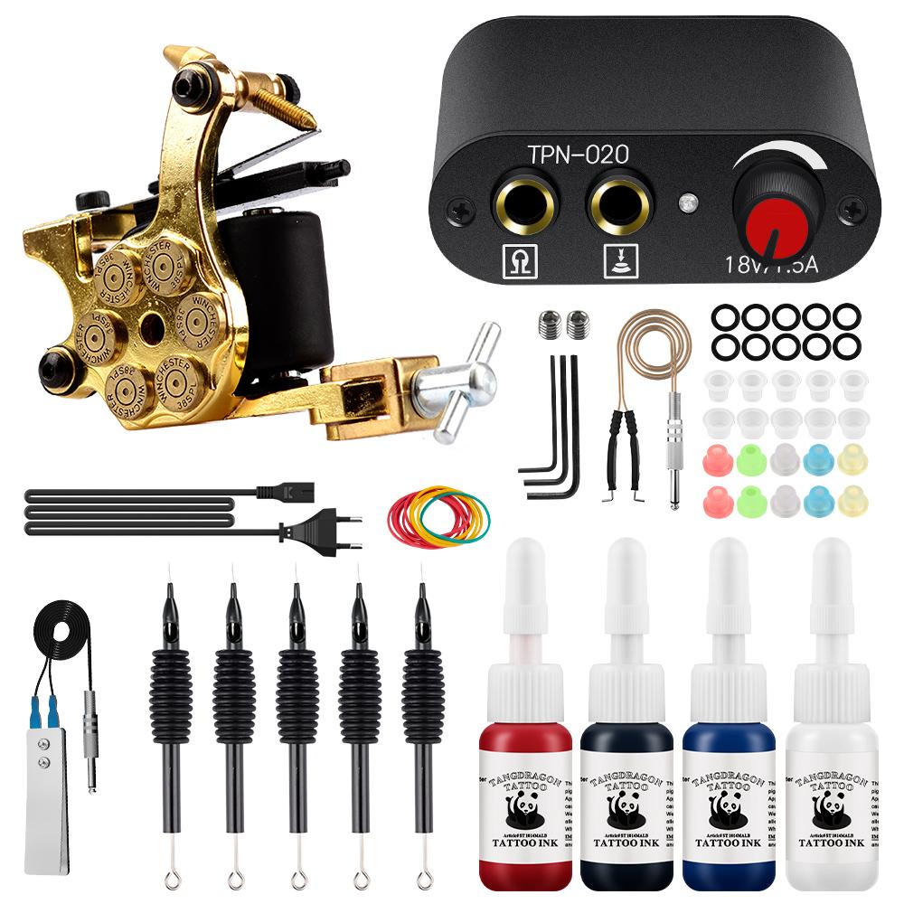 Набор тату-машинок PHOENIXY с иглами питания и чернилами для боди-арта