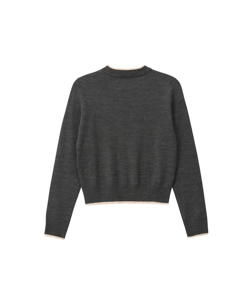 SALON DE YOHN Logo Basic Knit_ Gray