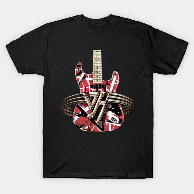 Asian Size Cotton Unisex Tshirt Print T-shirt Van Halen Guitar Concert - Sakiomalid #10 T-shirt No-Cut Print Regular Fit