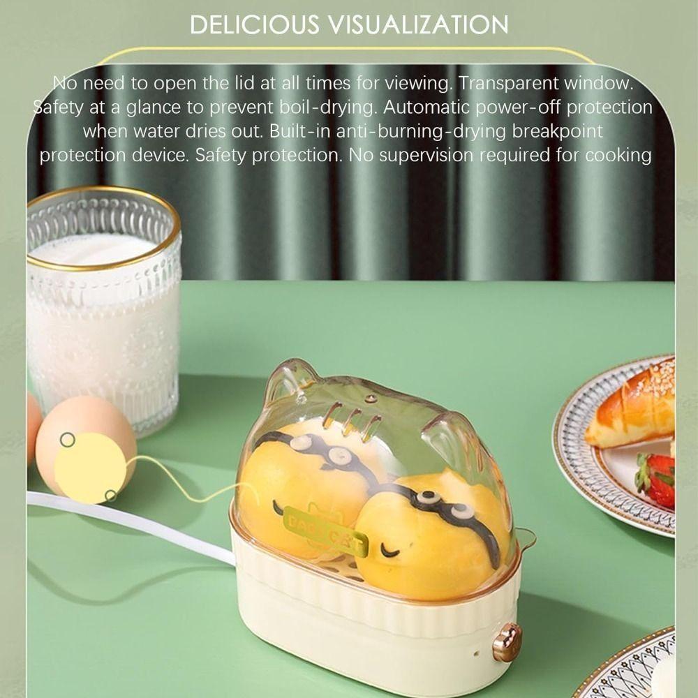 Egg Boiler Machine, Electric Hard Boiled Egg Maker, Safe Using Egg Boiler Machine Steamer with Timer Off, Multifunctional Egg