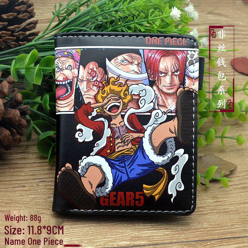 Кошелек для монет и держатель для карт на молнии из аниме One Piece