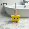 Moisture-proof Bathroom Accessory 3D Printed Cartoon Stool Toothbrush Holder, Waterproof Moisture-Proof Cute Smooth Burr-free Base Compact Storage