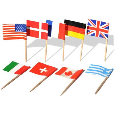100 шт. национальные флаги выбирают зубочистки разных стран вечерние палочки для кекса/торта/пирога/фруктов/мороженого Топпер украшения
