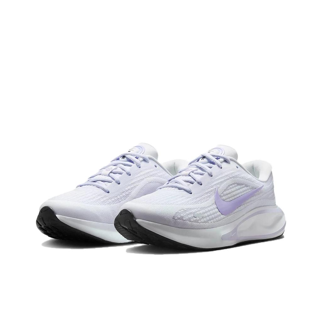 Nike Кроссовки Journey Run из сетчатой ткани Модные Универсальные Для бега Удобные Нескользящие Дышащие Низкие Повседневные Кроссовки Унисекс Белый Фиолетовый FL7765-113