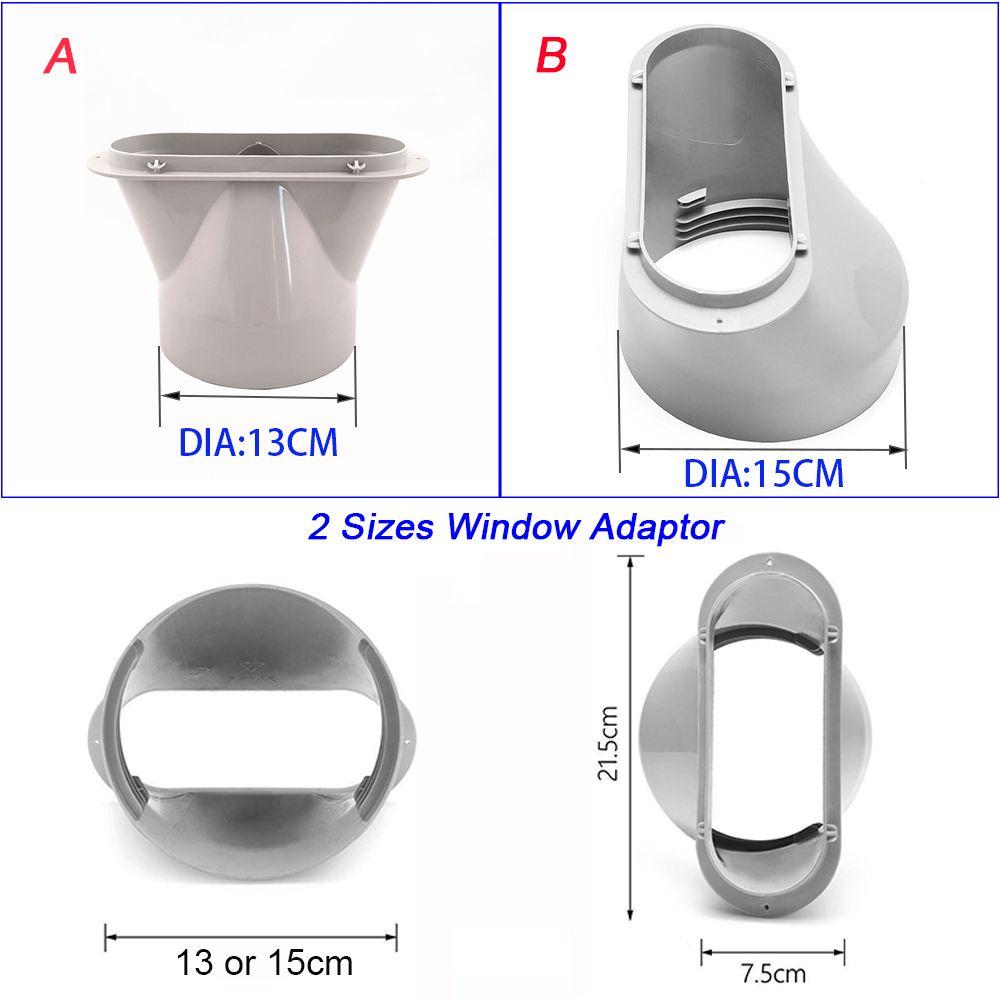 est Portable Window Kit Slide Plate Adjustable Adaptor Wind Shield Exhaust Hose Tube Connector Air Conditioner Acssories