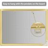 Dry Erase Monthly Calendar Whiteboard, 10.5"x 14.5" Gold Aluminum Frame, Magnetic White Board for Wall Office/School/Home, Hanging Board for