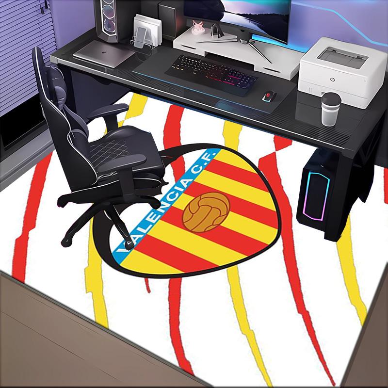 Valencia Cf Crest Design Rug Game Carpet, Floor Mat for Bedroom Living Room Entryway Rug, Home Decor Idea Gift for Christmas birthday