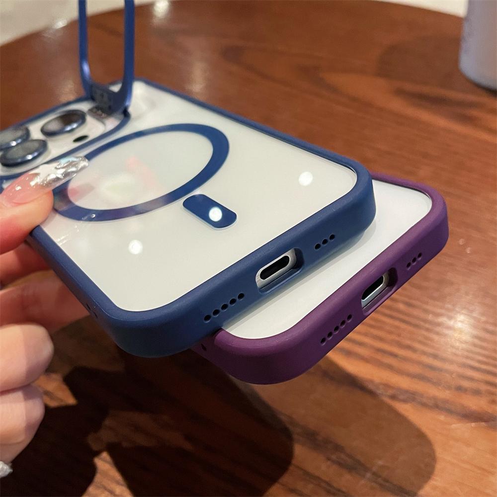 Магнитный держатель для камеры, прозрачный, для iPhone 15, 14, 13, 12, 11 Pro Max Plus, для крепления объектива Magsafe, противоударный чехол Funda