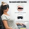 Bluetooth-наушники для сна 3D Беспроводная музыкальная маска для глаз Bluetooth 5.2 Гарнитура для сна с микрофоном Мягкая регулируемая повязка на глаза