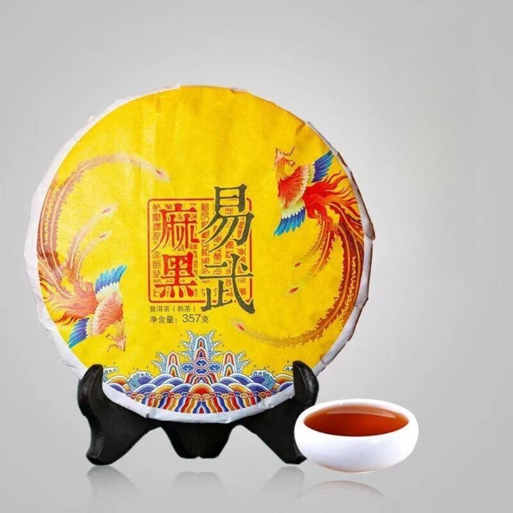 Yunnan YiWu MaHei приготовленный чайный пирог Пуэр Спелый чай пуэр Чай Чице пуэр 357г
