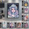 5D DIY Diamond Embroidery Girls and Flowers Diamond Painting Mosaic Home Decoration