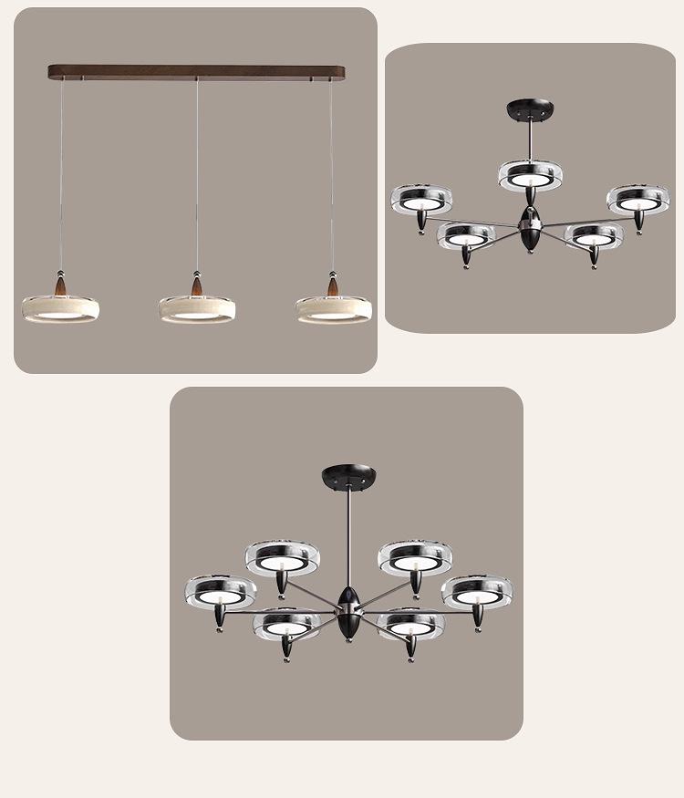 Французский винтажный стиль Современная минималистичная люстра для столовой, кабинета, спальни или прохода