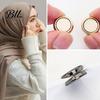 Silk Scarf Buckle 5 Pcs Women Magnetic Shawl Button, No Snag Headband Clip, Multi-Use Non Damaging Button Magnet Safety Pins, Metal Pinless