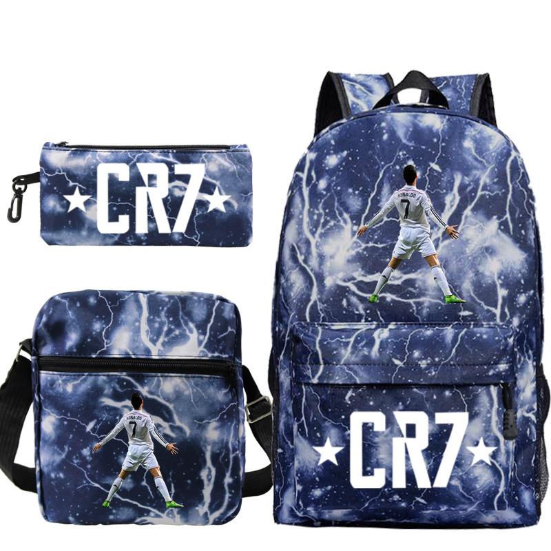 Star Surrounding Children'S Backpack, Primary And Secondary School Students Schoolbag Three-Piece Set