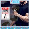 FENGTA Rubber Coated Fixed Weight Dumbbell Set with Rack