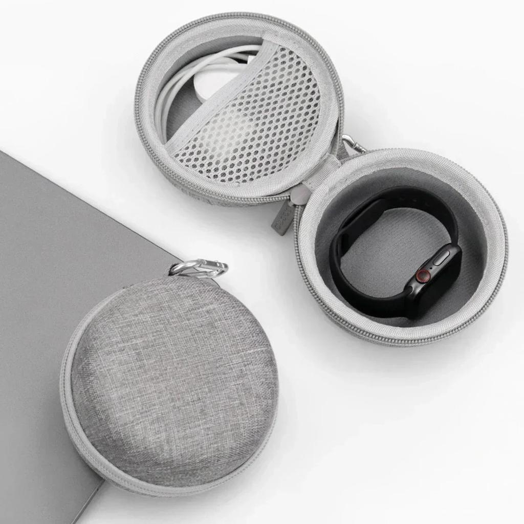 Watch Organizer for Apple Watch Charger Data Cable Headphone Storage Bag Hard Shell Protector Cover for Samsung Galaxy Watch Bag