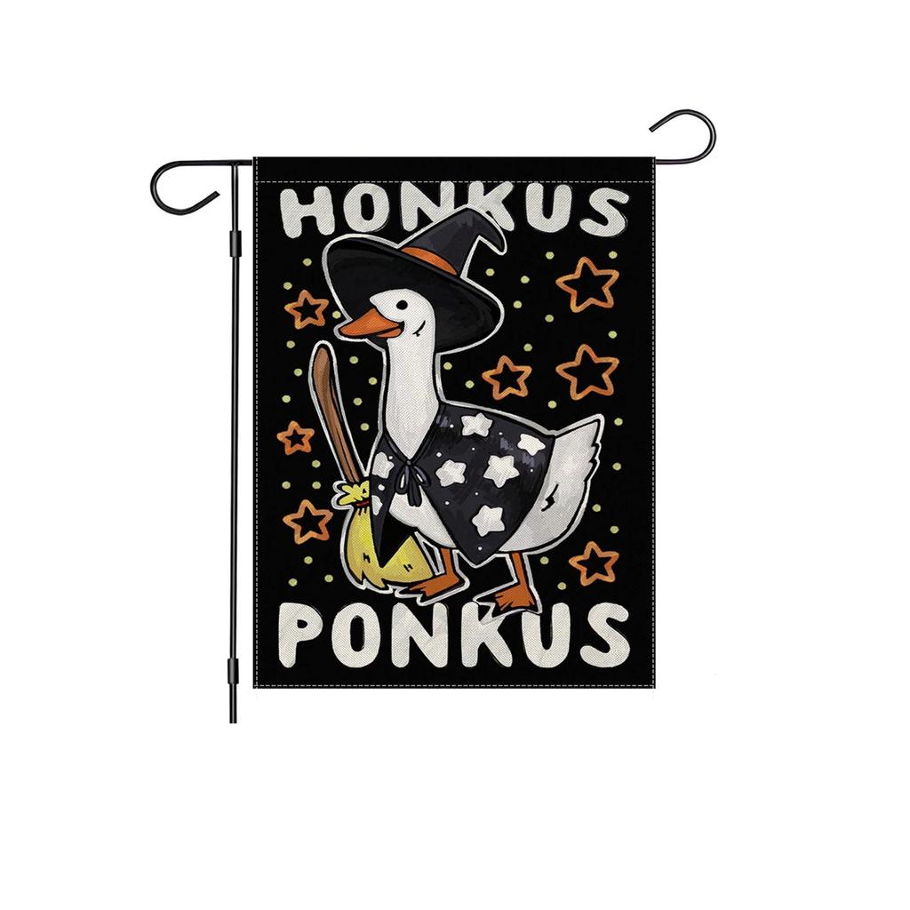 Флаг для сада на Хэллоуин 11,8x1,7,7 дюйма вертикальный двухсторонний сезонный декор двора для использования на открытом воздухе