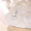 FANCIME Platinum Necklace for Gift Wrapping Perfect Gift for Christmas Women, Four-Leaf Clover, Pt950, Included, Birthdays, Anniversaries, Mother's