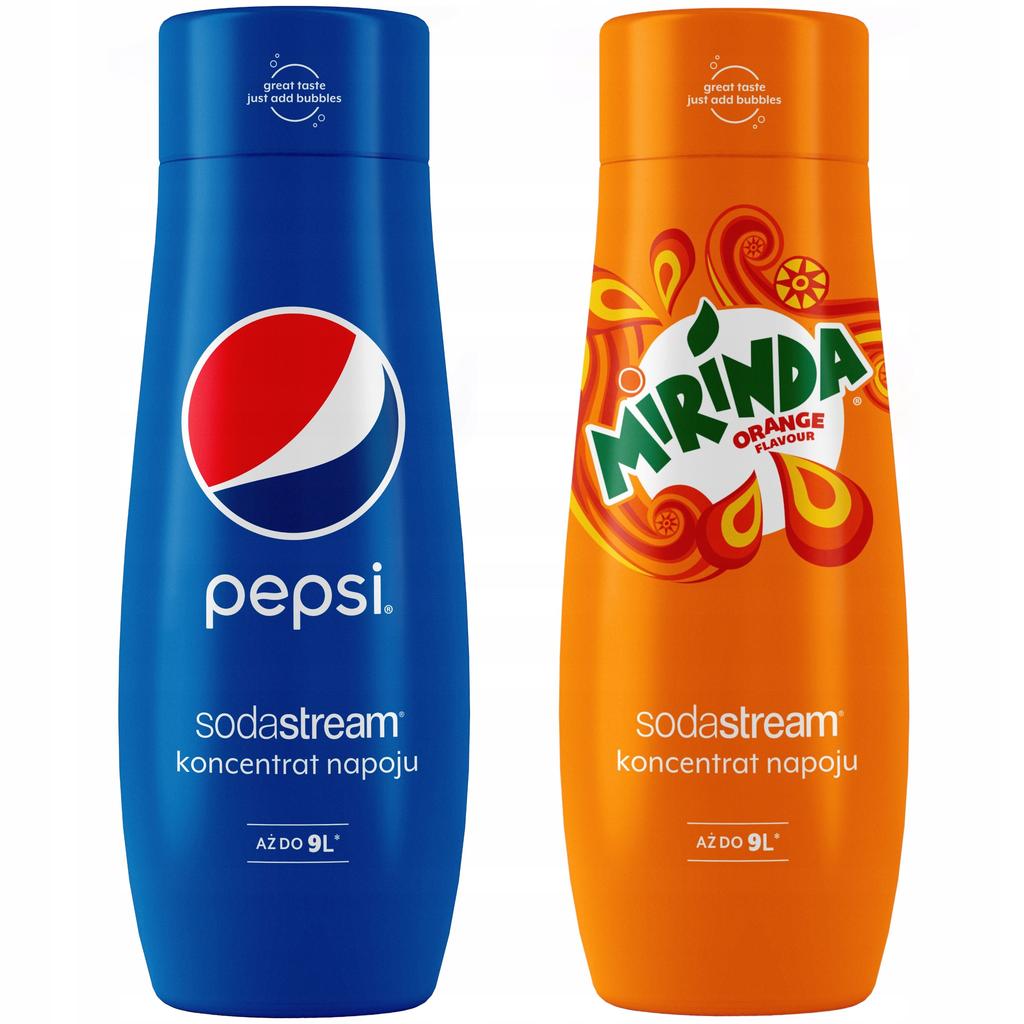 Set of 2 Sodastream Pepsi+Mirinda Concentrates
