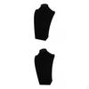 2pcs Velvet Necklace Display Stand Jewelry Holder Organizer