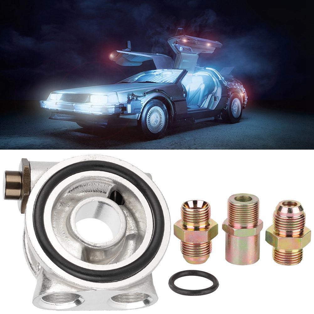 AN10 Fittings Oil Cooler Plate Thermostat Adapter Oil Filter Adapter 3 Celsius 4-16 UNF