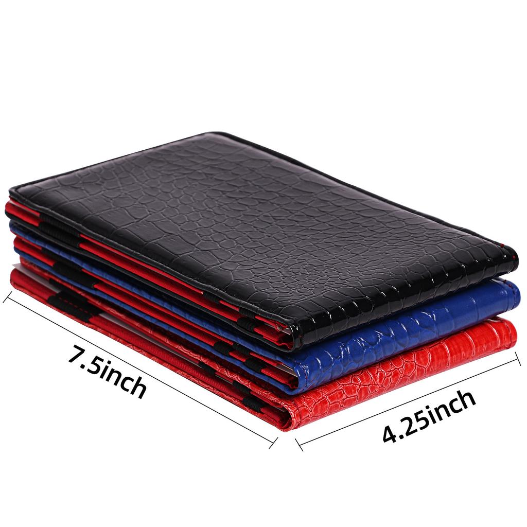 Directly Supplied by the Manufacturer PU Material Golf Scorebook with Elastic Bands and Pencil Holder Golf Accessory