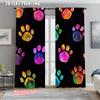 2 шт.    Шторы Лапка Собаки Универсальная Ткань Без Электричества Праздничные Украшения Для Спальни гостиной