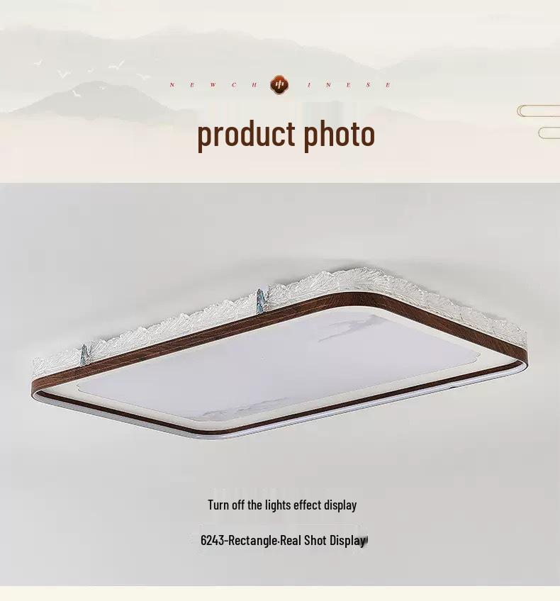 Роскошный современный китайский потолочный светильник - стиль середины века, высококлассное атмосферное освещение 2025