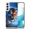 Чехол для телефона с изображением свирепого тигра для Samsung Galaxy S25 S24 S23 S22 S21 FE S20 Ultra S10 Plus Художественный индивидуальный Coque Capa S24 S23
