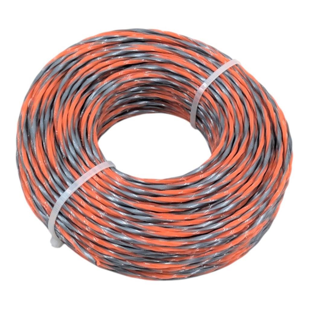 Żyłka Do Kosy Spalinowej 2,7 Mm 50 M Skręcana Pleciona 2 Kolor Do Podkaszarki