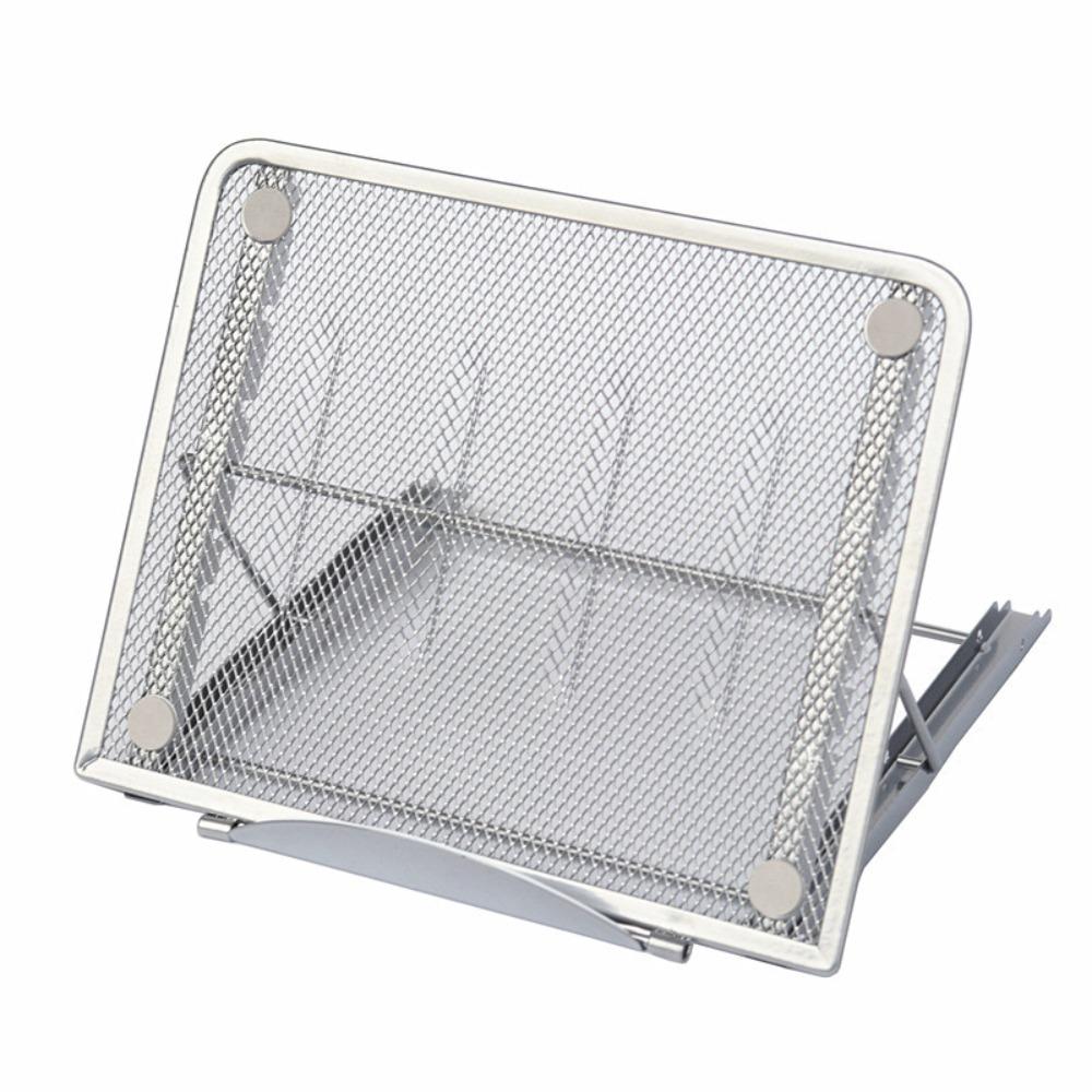 6 Adjustable Height Metal Laptop Stand High Quality Breathable Tablet Holder Portable Sturdy Reading Rack Office Desk