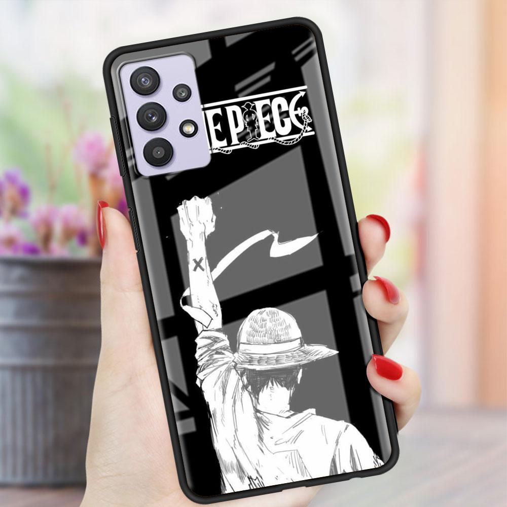 Чехол-стекло Boy Anime для Samsung Galaxy A52 A71 A50 A51 A70 A21s A31 A72 A10 A12 A30 A22 5G Phone Cover