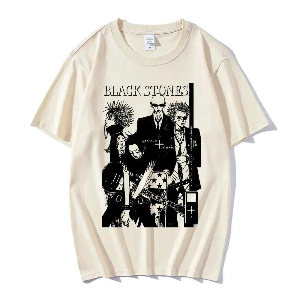 Anime Nana Osaki Print Casual Crew Neck Short Sleeve Comfort Top 100% Cotton Women‘s’ Summer T-Shirt Fashion Trend T-Shirt