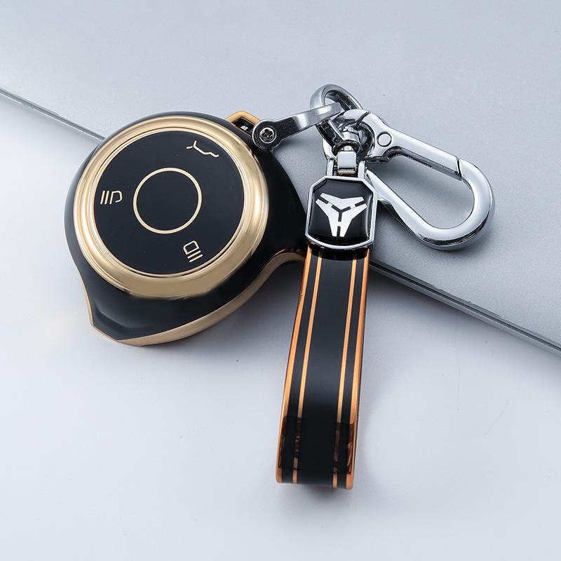 Nezha V/U Pro Gold-Edged Key Cover: Stylish Protective Case for New Energy Vehicle