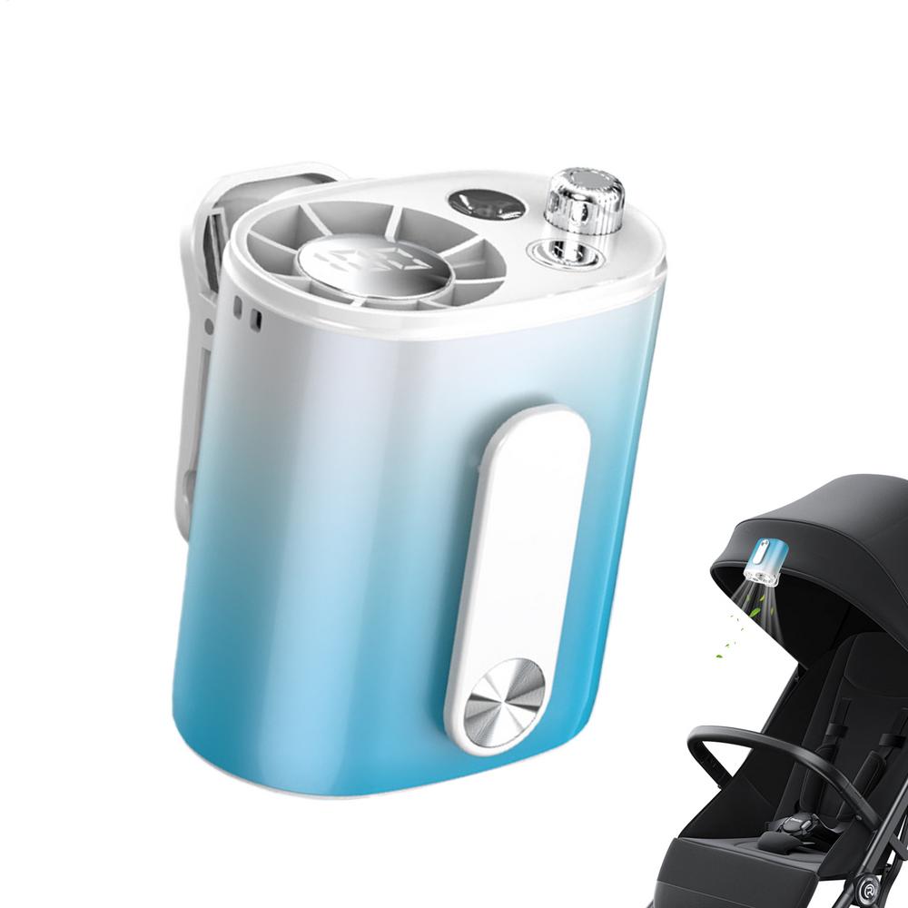 2026 Car Clip-on Air Conditioner Fan Car Fan 100 Speeds Personal Cooler with LED Display 360 Degree Rotation Clip on Fan for Car
