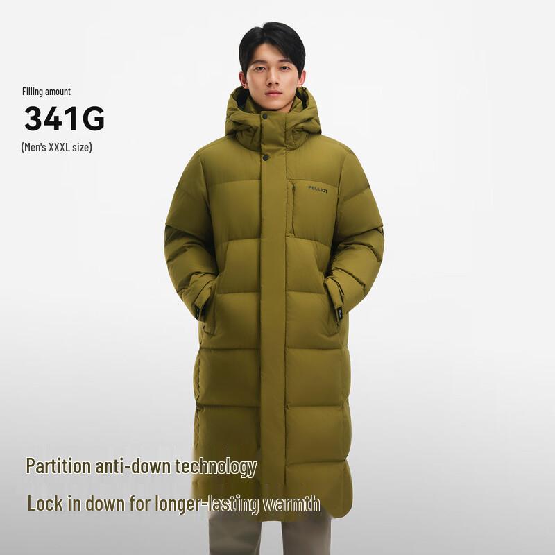 Pelliot Men's 700 Fill Power Goose Down Hooded Outdoor Jacket