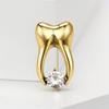 Medical Series Alloy Creative Retro Teeth Brooch Fashionable Personalized Clothing Accessories Chest Flower