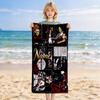 Custom Dark Art Stylish Printed Beach Towel,a Quick-drying, Absorbent Mat Suitable for the Beach, Pool, Gym, and Travel Fans Gift