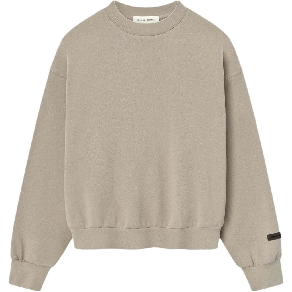 Fear of God Essentials FW25 Классическая флисовая толстовка с круглым вырезом Мужская 192sp252041f