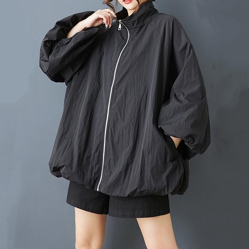 Long Sleeve Oversized Vintage Casual Loose Autumn Spring Trench Coat for Women Outerwear
