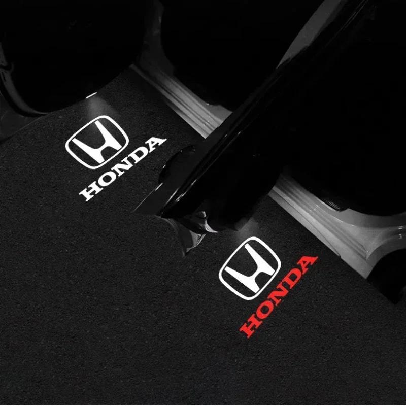 APT1 for Honda LED Car Door Welcome Light Ghost Shadow Projector Accord 9Th 10Th Gen CR-Z CR Z Spirior Elysion Odyssey Accessories
